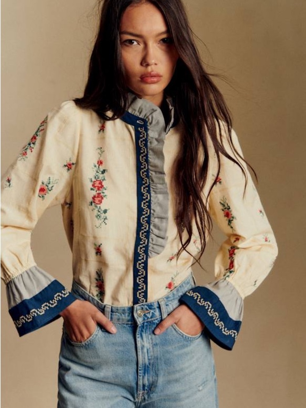 Sezane x Baziszt - Colinette Blouse